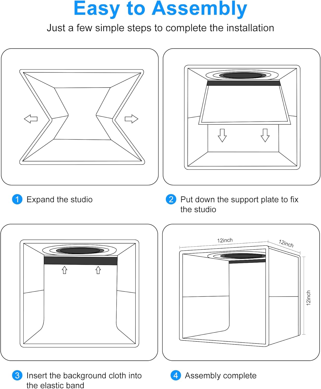 Thumbnail 6 de PULUZ 12"x12" Light Box Kit with 120 LEDs