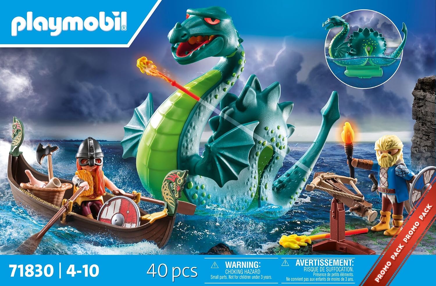 Thumbnail 1 de Playmobil Viking with Sea Monster (71830)