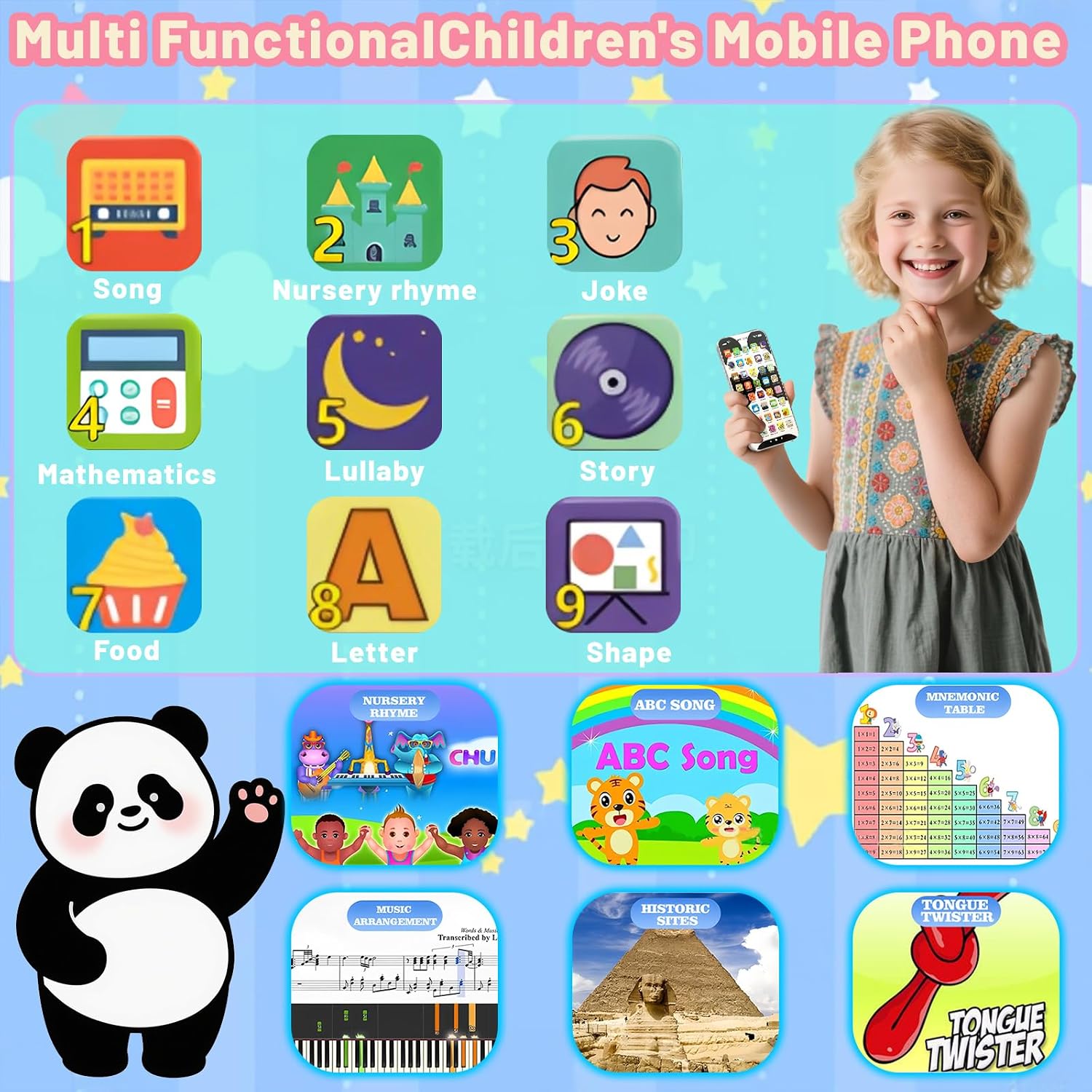 Detalle 2 de Kids Phone with 10000+ Educational Content