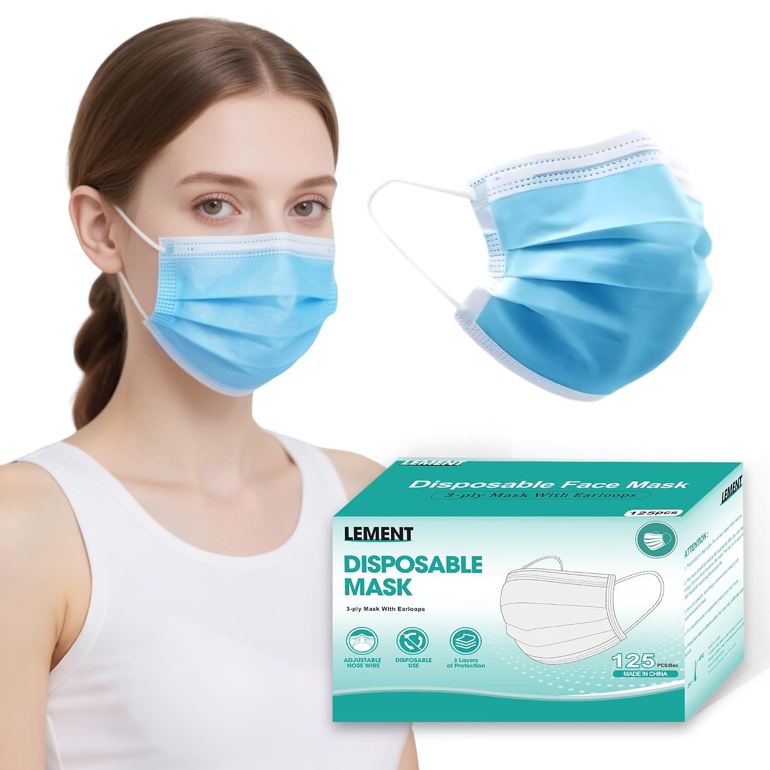 Detalle de LEMENT 125 Face Masks 😷