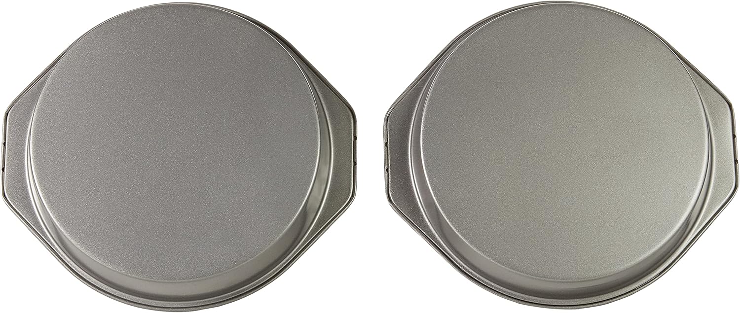 Thumbnail 2 de Amazon Basics Nonstick Round Carbon Steel Cake Pan (22.8 cm) – 2-Pack