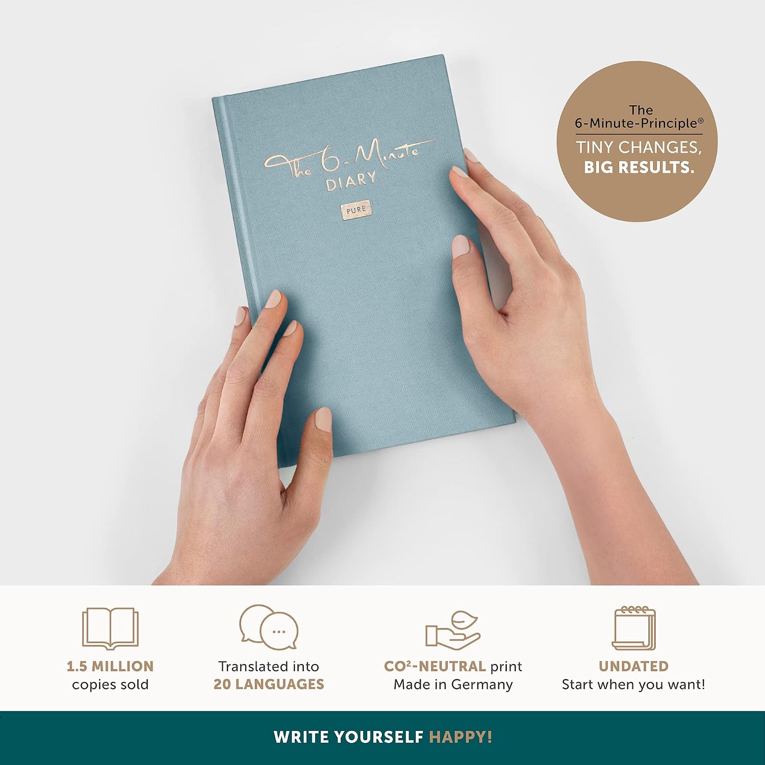 Detalle 2 de UrBestSelf 6-Minute Diary Pure 2025