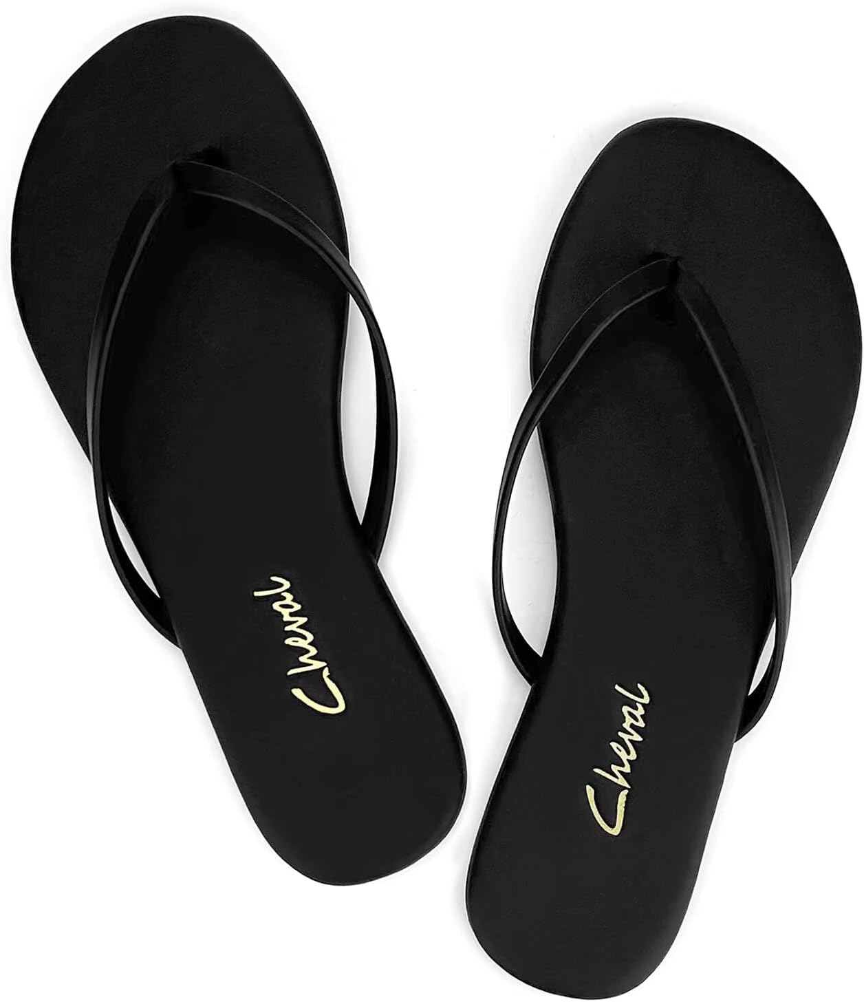 Detalle de Women's Flat Leather Flip-Flops, Dressy Thong Sandals for Summer