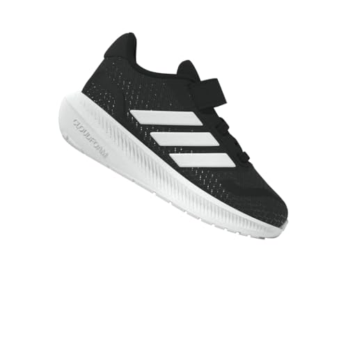 Thumbnail 16 de adidas Unisex niños RUNFALCON 5: zapatillas con Cloudfoam y cordones elásticos, Core Black/Cloud White