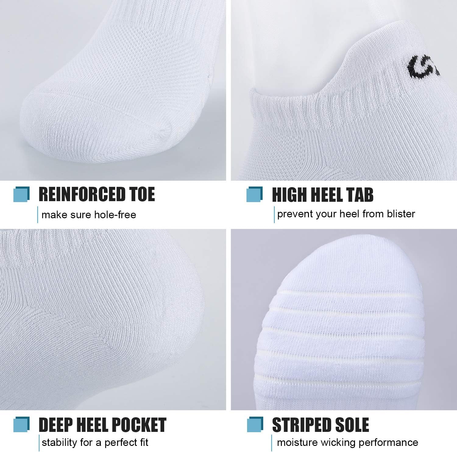Detalle de Natugloe trainer socks 6 pairs