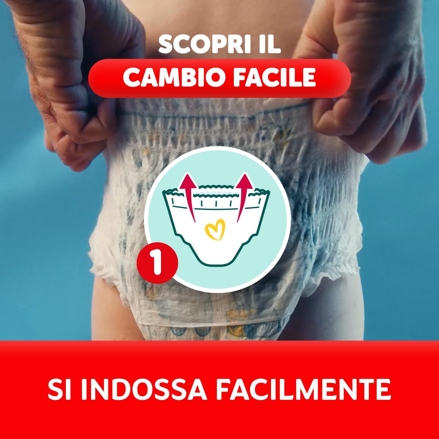 Detalle de Pampers Baby Dry Mutandino 3XL (Taglia 8, 19+ kg) – 84 Pannolini: comfort e protezione per bambini grandi