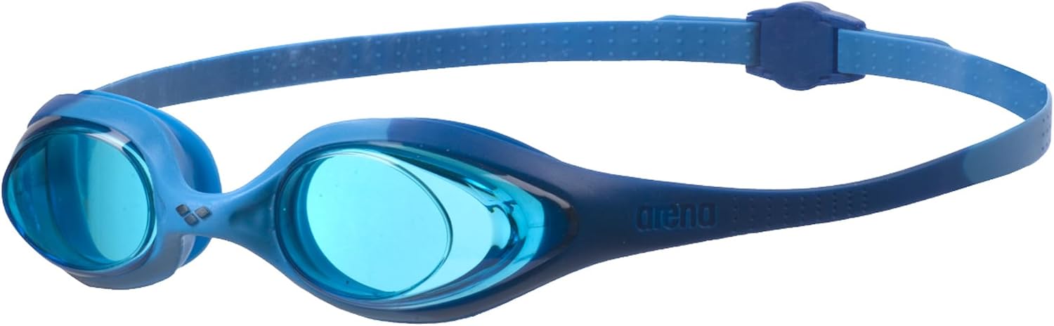 Detalle de ARENA Spider Junior Mirror Kinderschwimmbrille – sicherer Sitz, UV-Schutz und klare Sicht für Kinder 6–12 Jahre