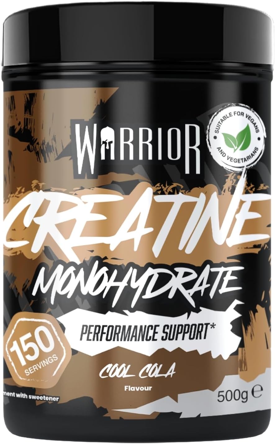 Detalle de Warrior Creatina Monoidrata in Polvere 500 g – Creatina purissima micronizzata per massa e forza
