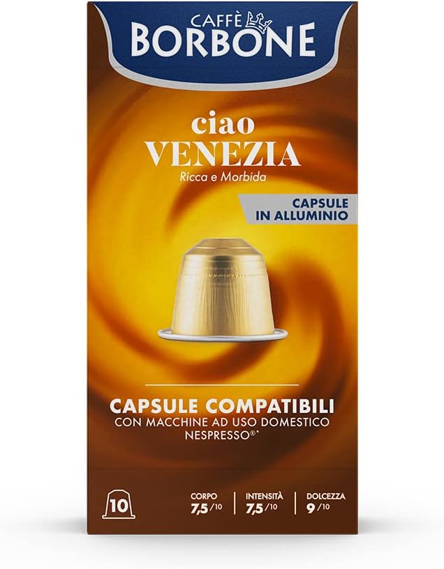 Detalle 2 de Caffè Borbone Ciao Venezia ☕ 100 cápsulas compatible Nespresso