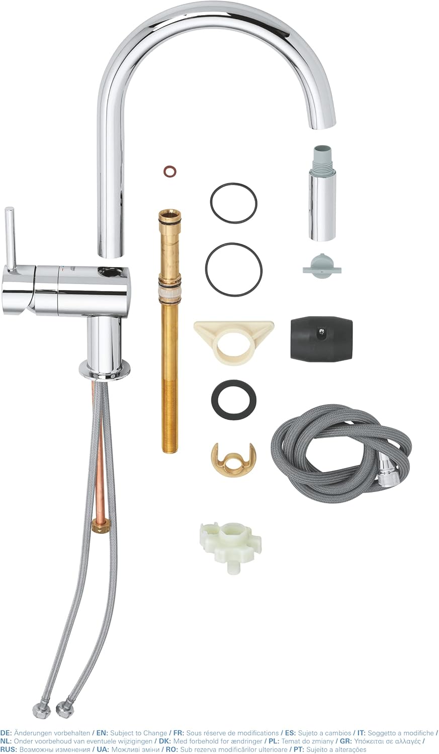 Thumbnail 3 de GROHE Rubinetto Miscelatore Monocomando per Lavello 32321002 – Grigio (Cromo)