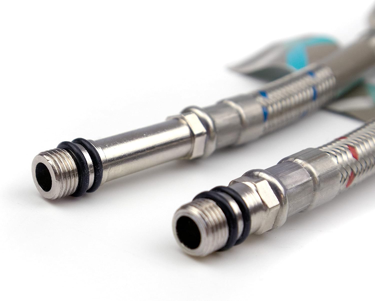 Thumbnail 1 de Xcel Home™ 2 x 10mm (M10) x 1/2" BSP 100mm Long Flexible Tap Connector Pipes