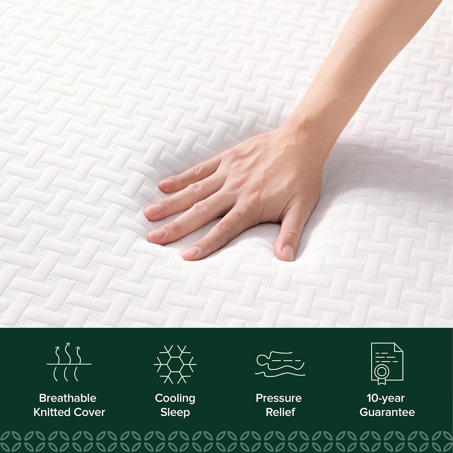 Detalle 1 de Zinus ZU-MFMA1OZI-05T Green Tea Essential 5-Inch Twin Mattress