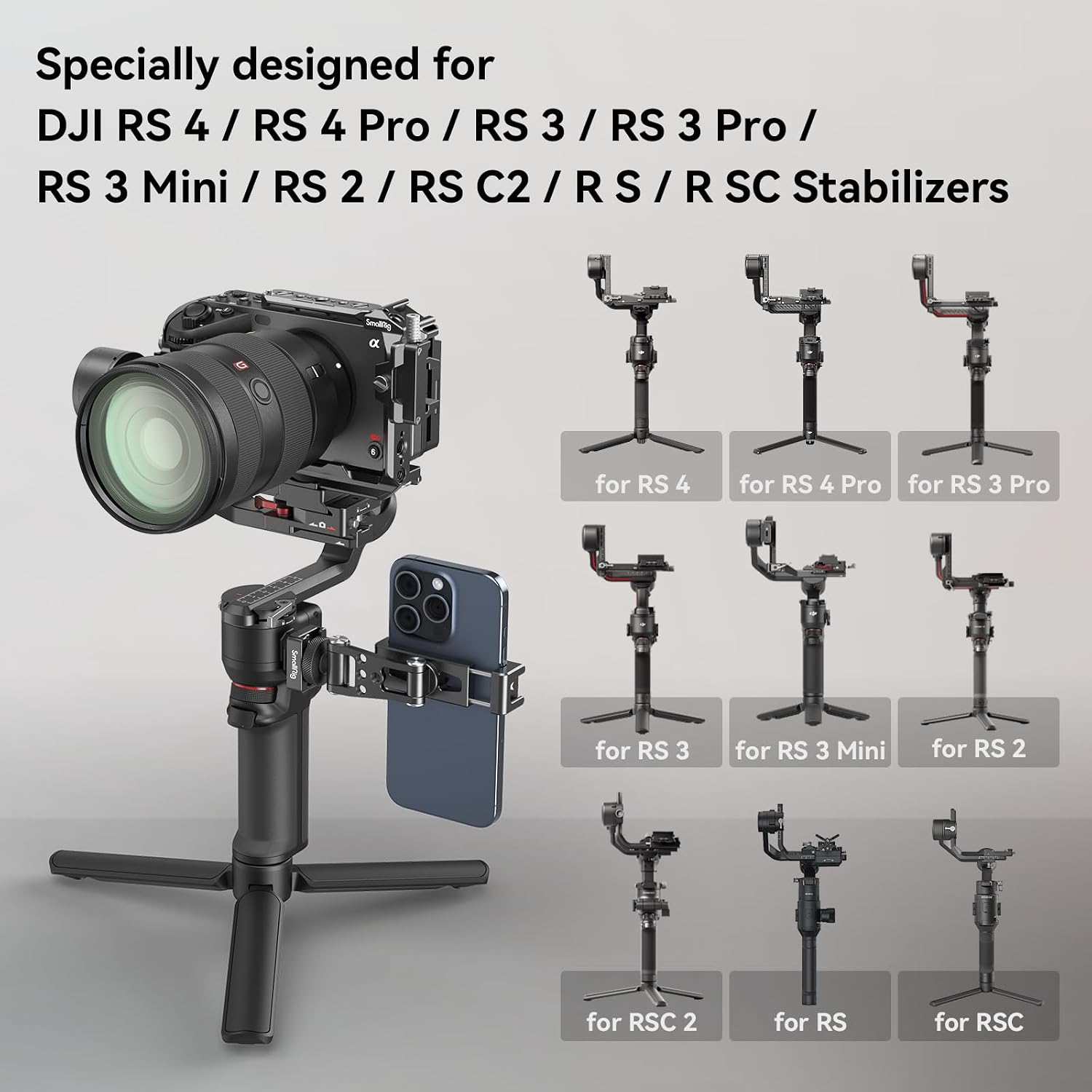 Detalle 2 de SMALLRIG 4301 support téléphone 500 g