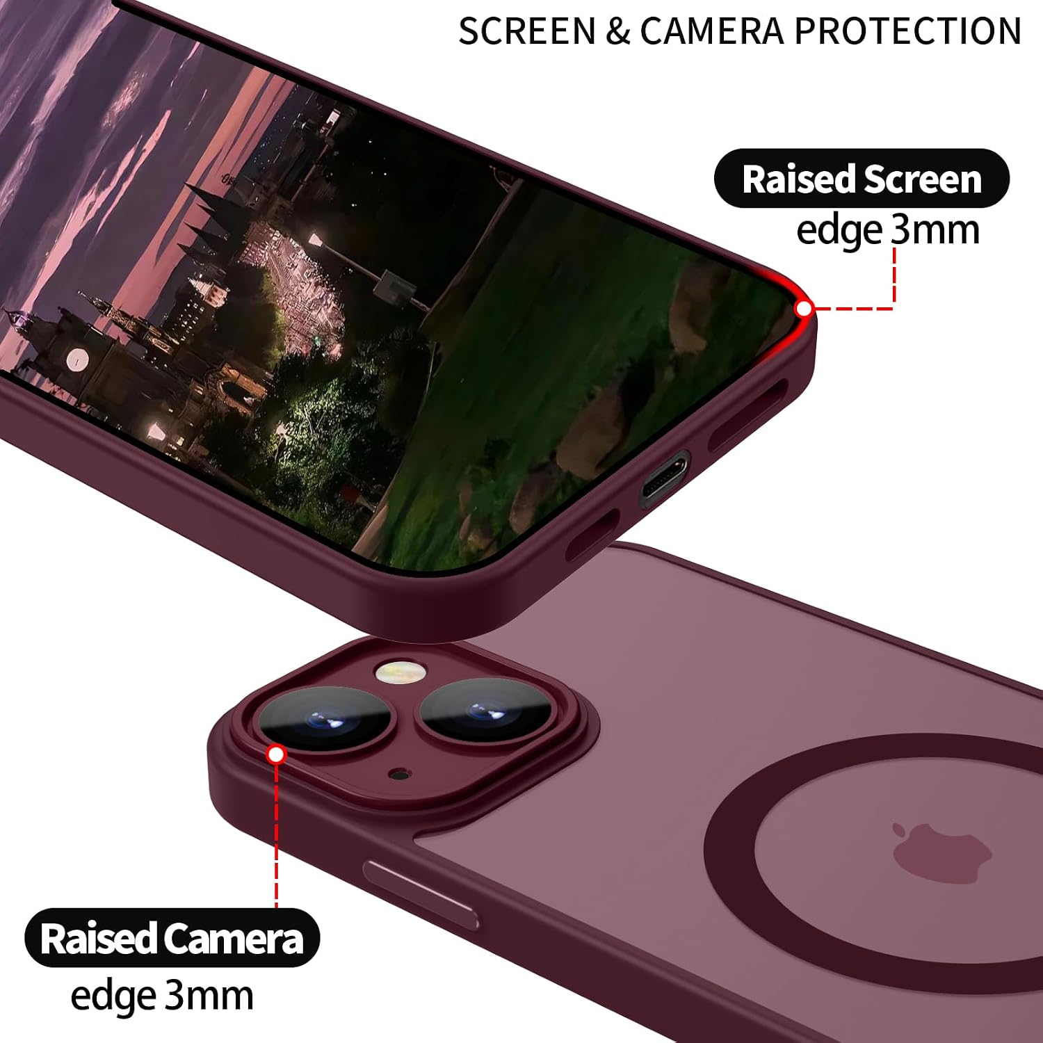 Detalle 2 de YUANDMI iPhone 15 Hülle MagSafe dünn