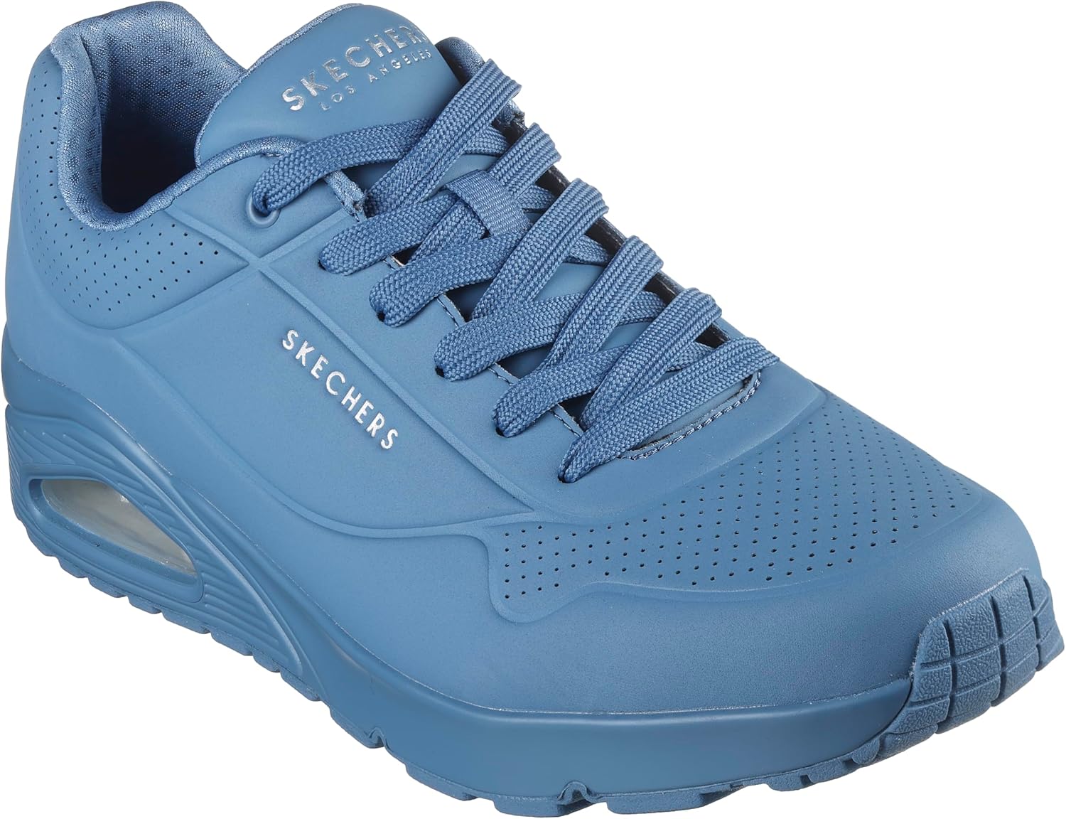 Thumbnail 4 de Skechers Uno Stand On Air Zapatillas Hombre 👟 White Durabuck 43EU