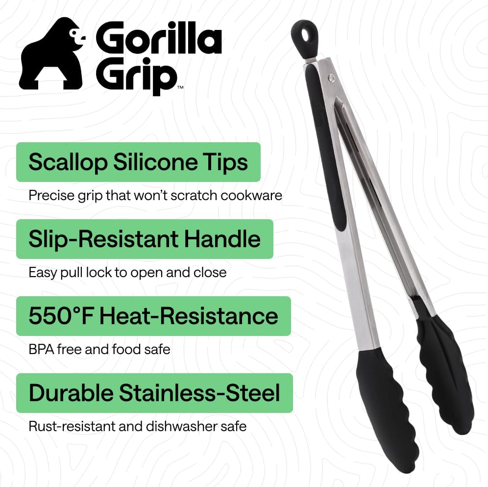 Detalle 2 de GORILLA GRIP Kitchen Tongs 7" & 9