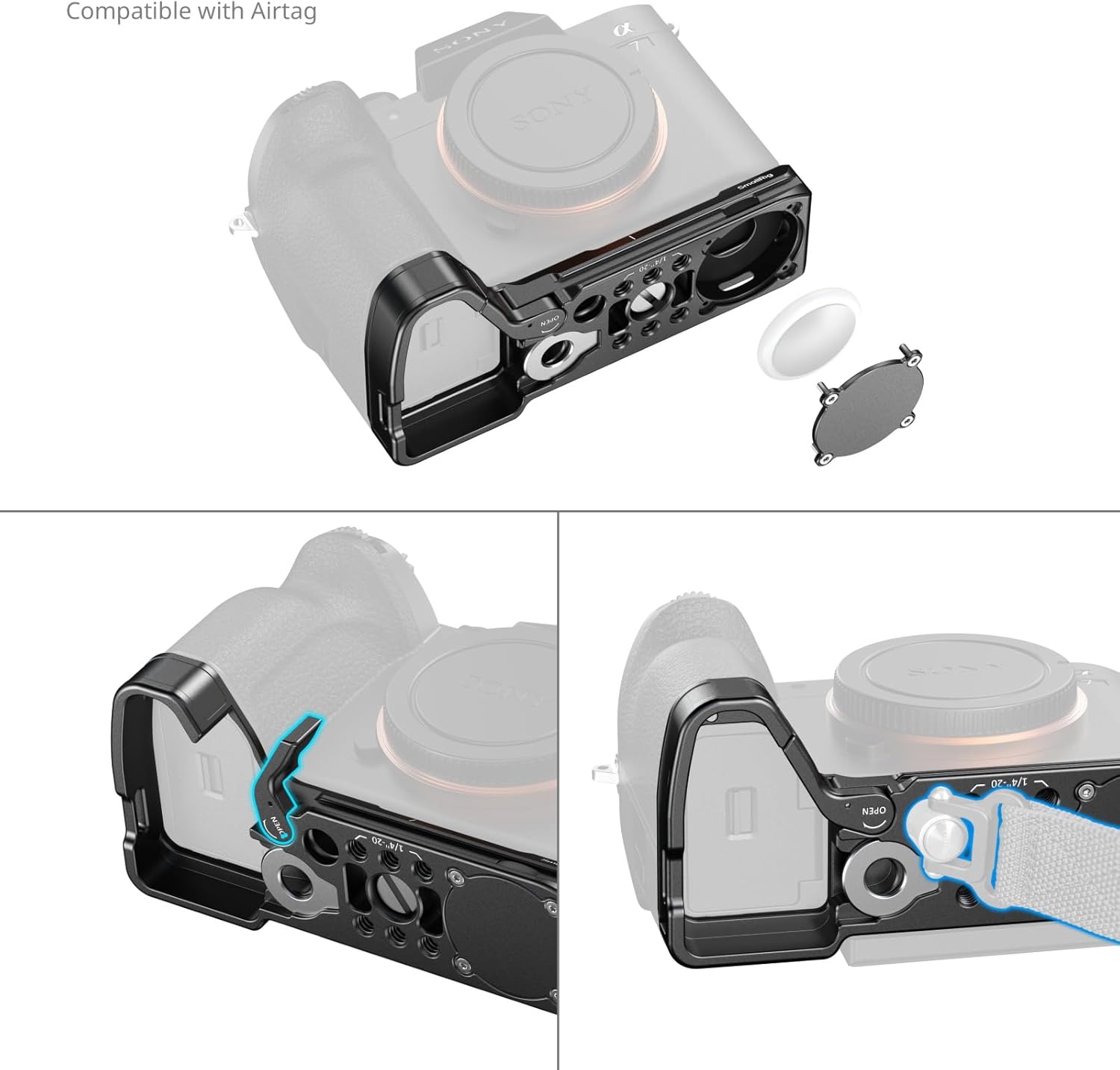 Detalle de SmallRig Piastra di montaggio con slot per Sony Alpha 7 V / 7R V / 7 IV 6033