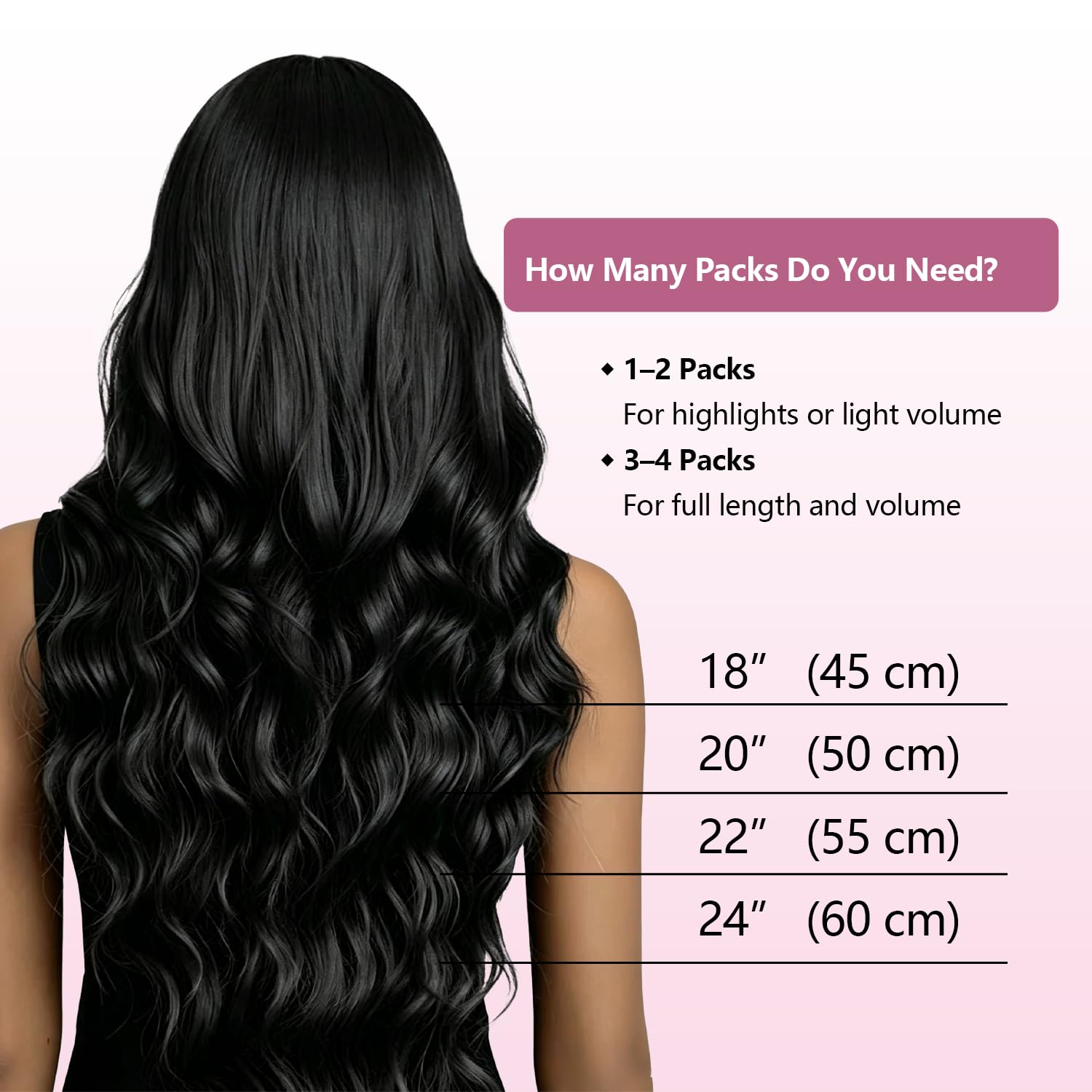Detalle 1 de Beeuxa Micro Link Hair Extensions, 18-Inch