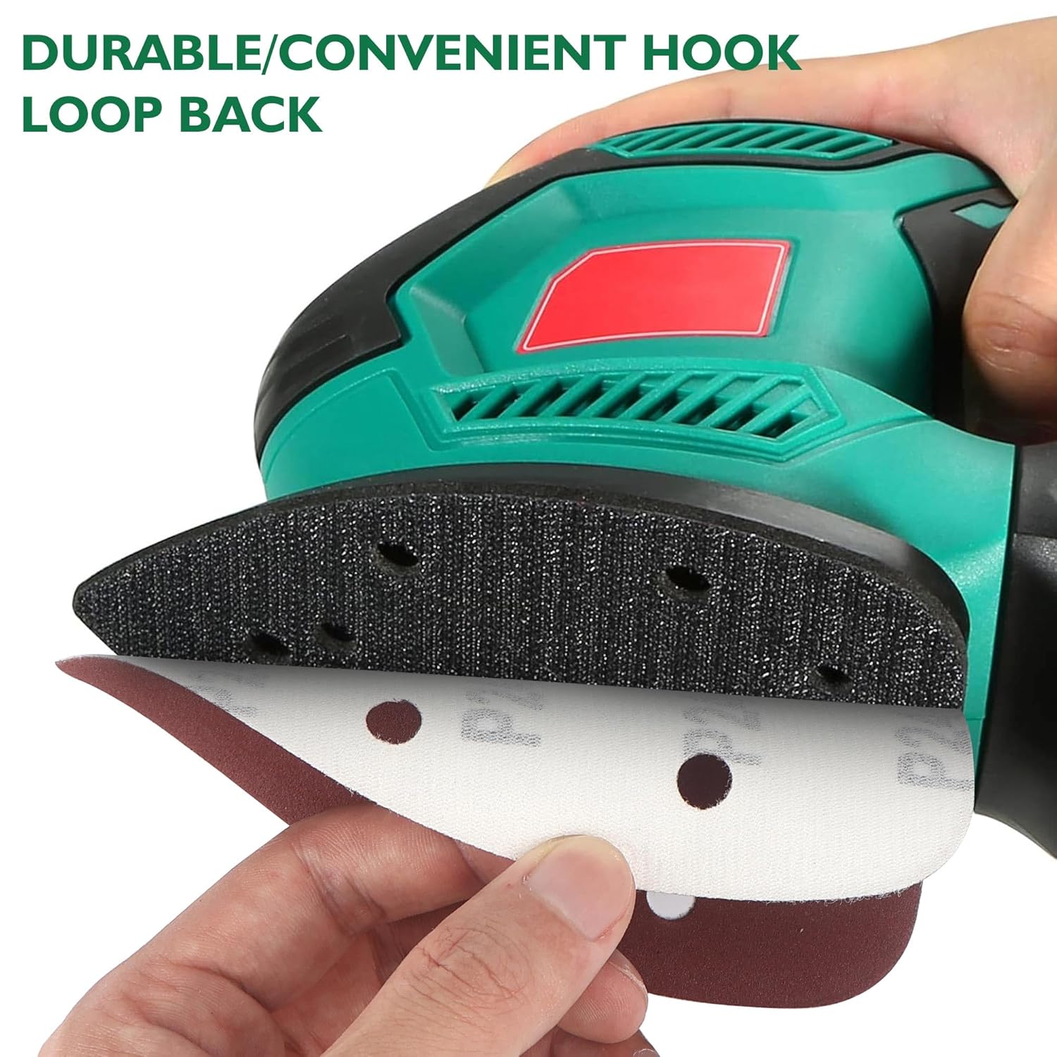 Thumbnail 3 de 60PCS Mouse Sander Pads with 5 Holes (P60–P240) for Wood, Metal and Plastic