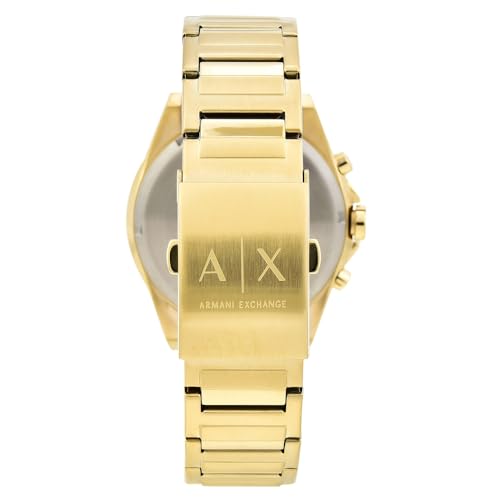 Detalle 2 de Armani Exchange Orologio da uomo in tonalità oro, cronografo al quarzo, cassa 44 mm, cinturino in acciaio