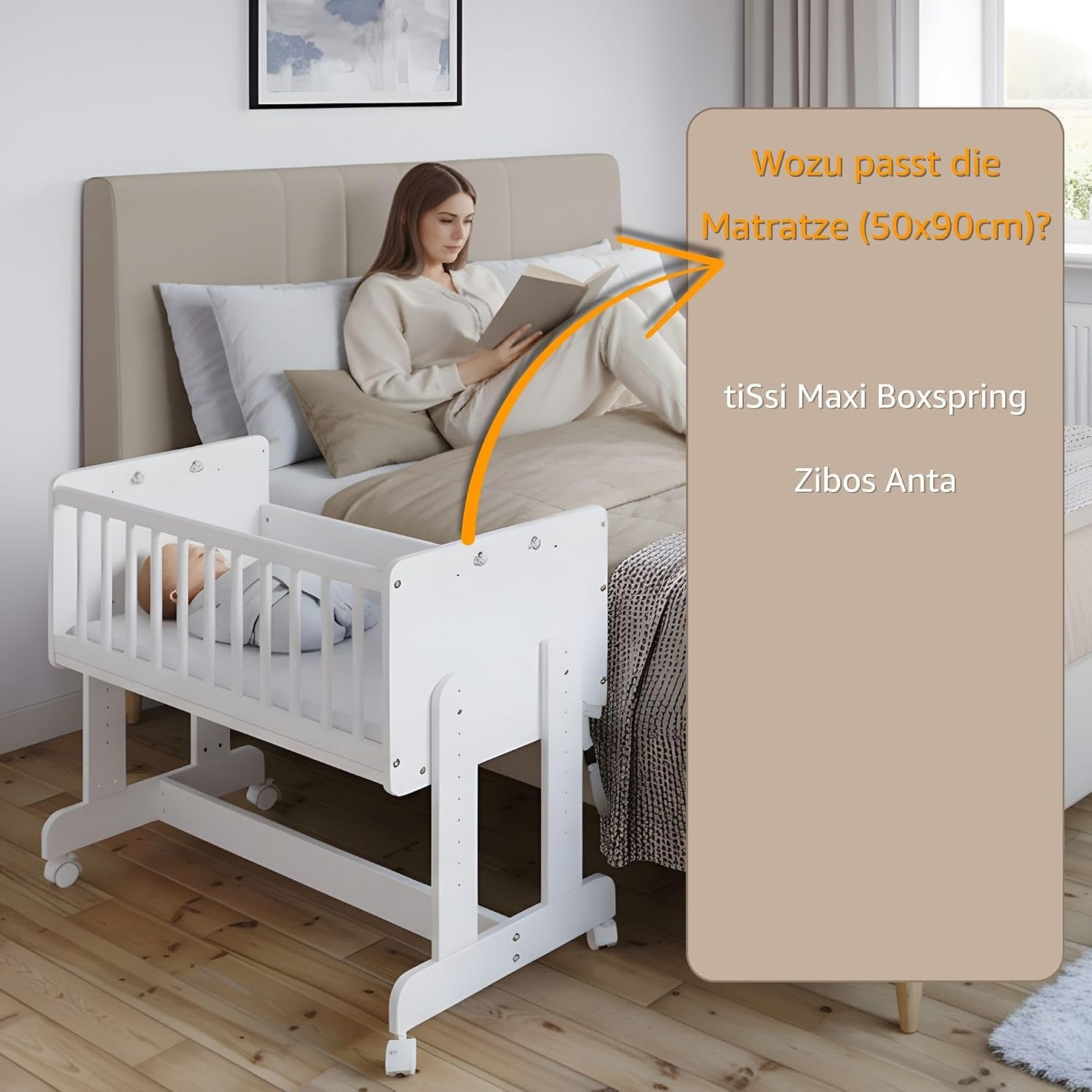 Detalle 1 de Totsy Baby PDZ207_MULTI_90X50 babymatras voor wieg, 90 x 50 cm