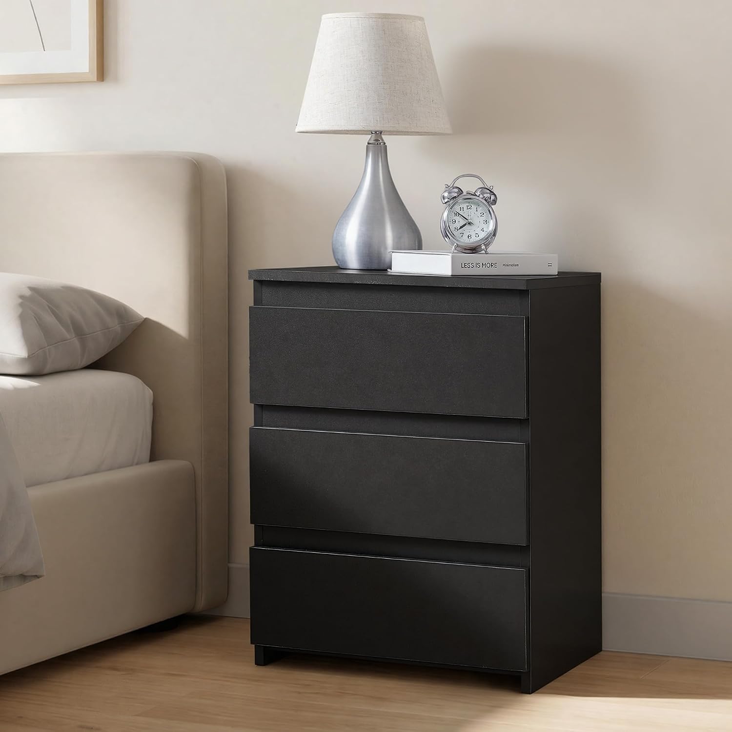 Detalle 2 de Yaheetech 3-Drawer Nightstand