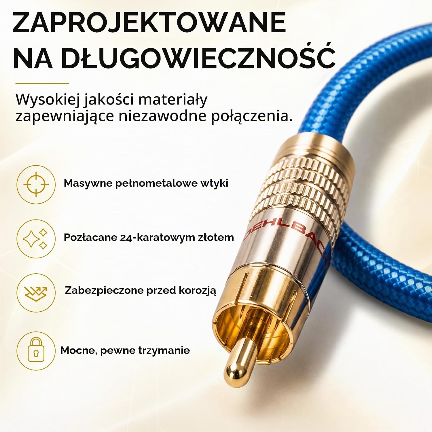 Detalle 1 de Oehlbach NF 113 DI 50 – cyfrowy kabel koncentryczny RCA 75 omów, 50 cm