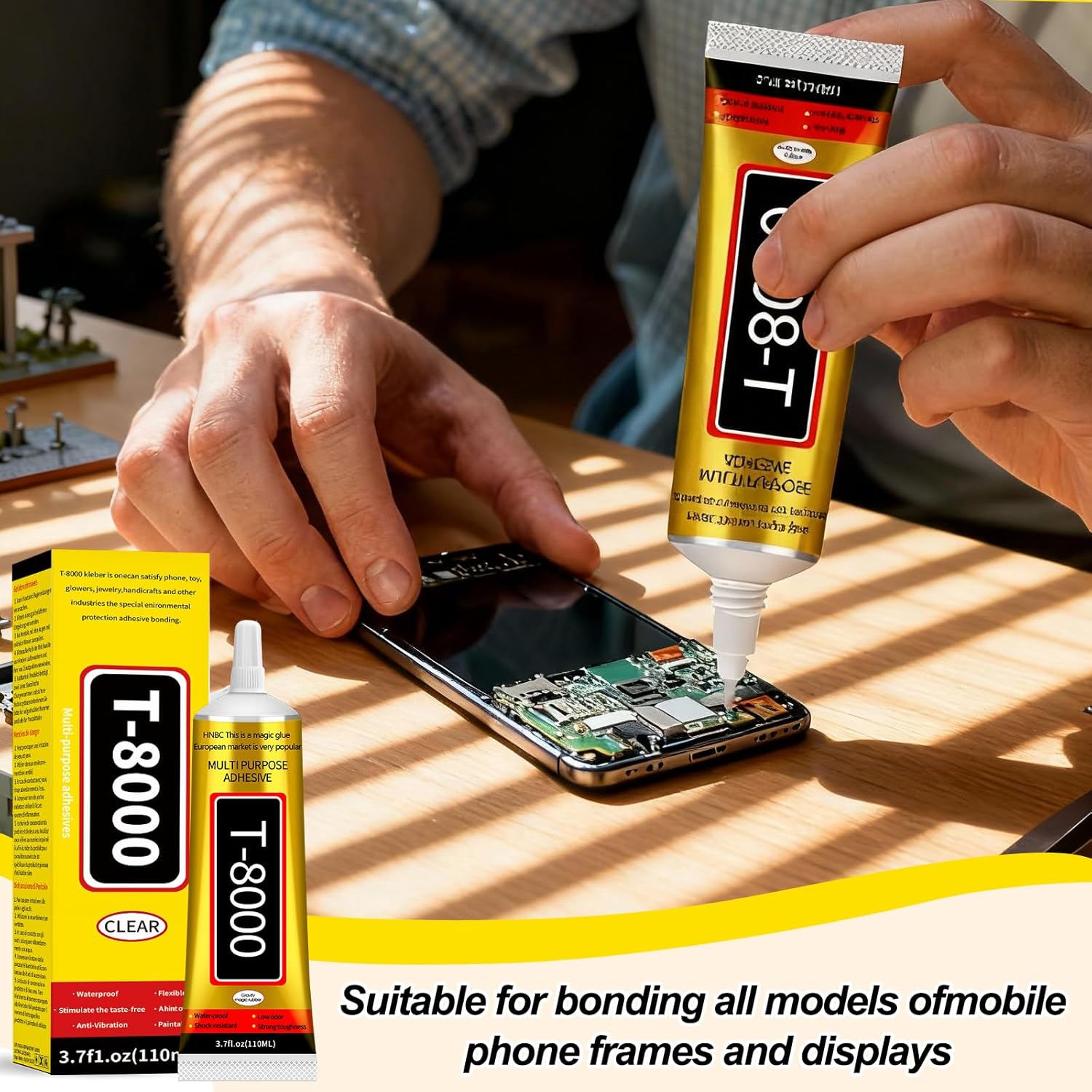 Detalle de Pegamento Pantalla Movil 110ml para reparaciones