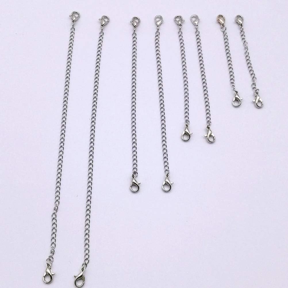 Thumbnail 4 de Healifty Verlängerungsketten aus Edelstahl mit Karabinerverschluss – 4 Längen für DIY-Schmuck und Armbänder
