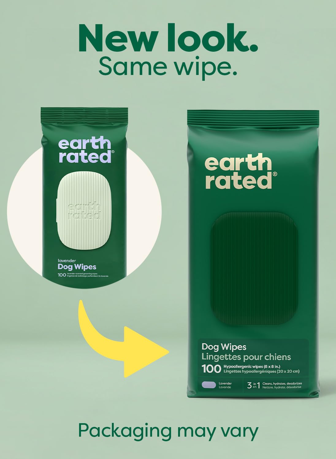 Detalle 2 de Earth Rated Feuchttücher für Hunde – Dicke Pflegetücher, Lavendelduft, 100 Stück