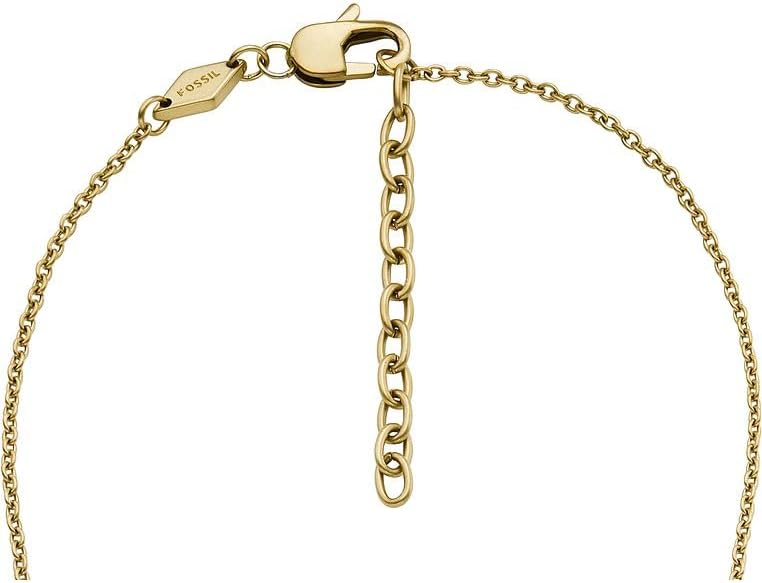 Thumbnail 1 de Fossil Collier pendentif en acier inoxydable doré avec fermoir à mousqueton pour hommes