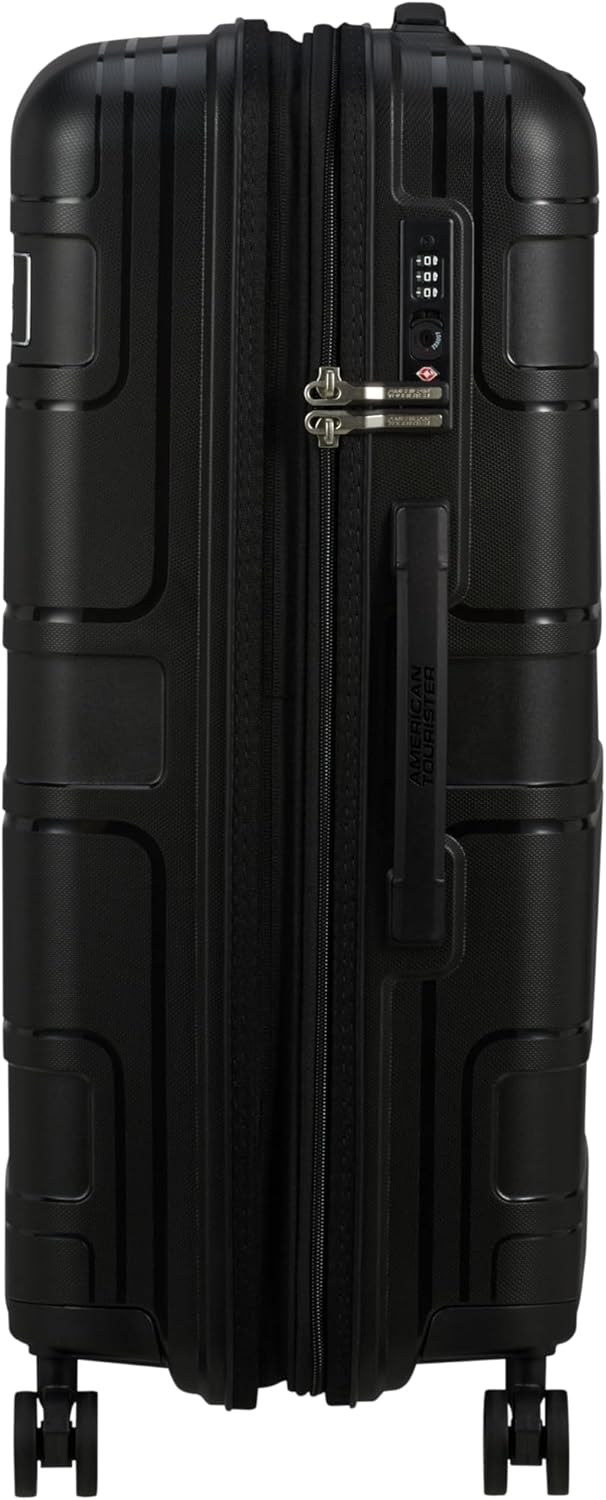 Detalle de American Tourister Skymax 3-piece suitcase set (Black) with TSA lock