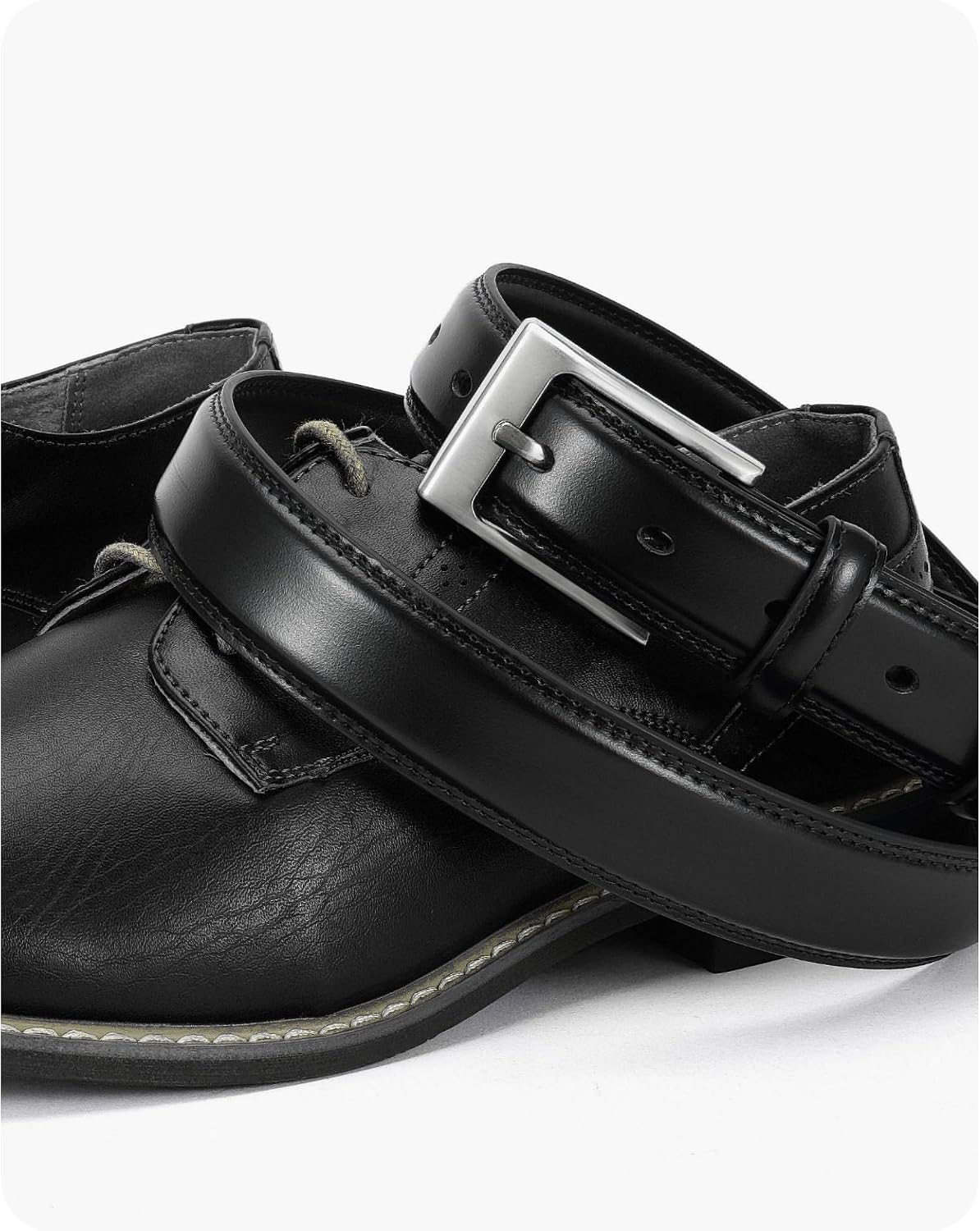 Detalle de CHAOREN Genuine Leather Men’s Dress Belt (1 1/8") with Extra Retaining Ring