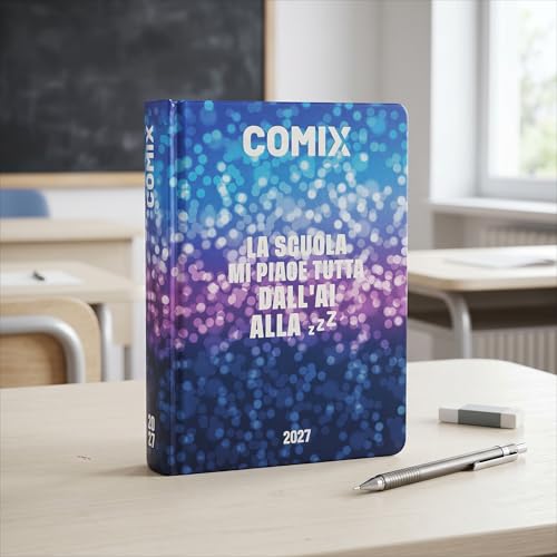 Detalle 2 de Agenda giornaliera COMIX 16 mesi 2026-2027: compatta, resistente e a fumetti per studenti