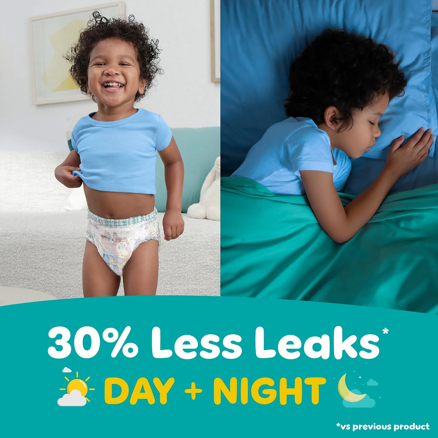 Thumbnail 3 de Pampers Easy Ups Potty Training Pants, Size 5 (3T-4T), Bluey Absorbent Training Underwear – 124 Count