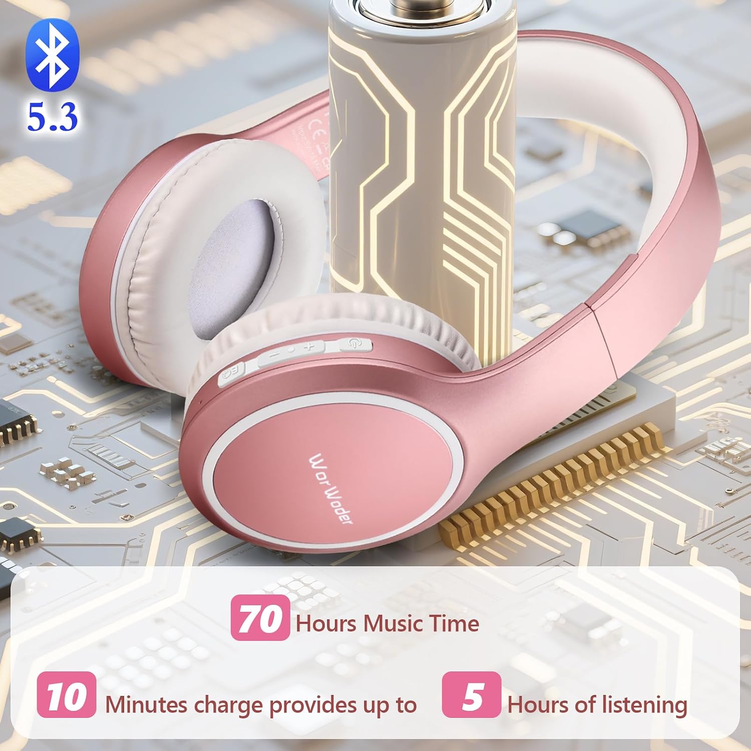 Thumbnail 1 de 70H Playtime Over Ear Headphones