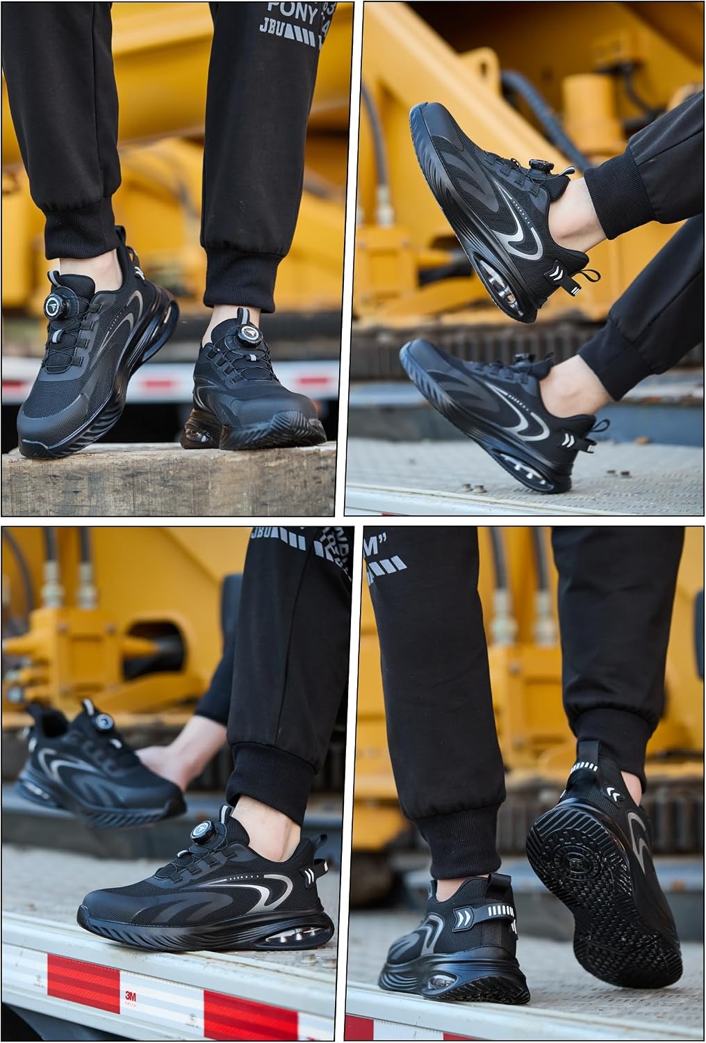 Thumbnail 6 de AEKYIWL Scarpe antinfortunistiche da lavoro: leggerezza, traspirabilità e comfort con chiusura regolabile