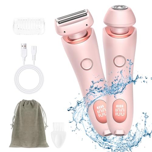 Detalle de AOGOE Rasoio elettrico donna 2 in 1 per inguine e corpo 🪒