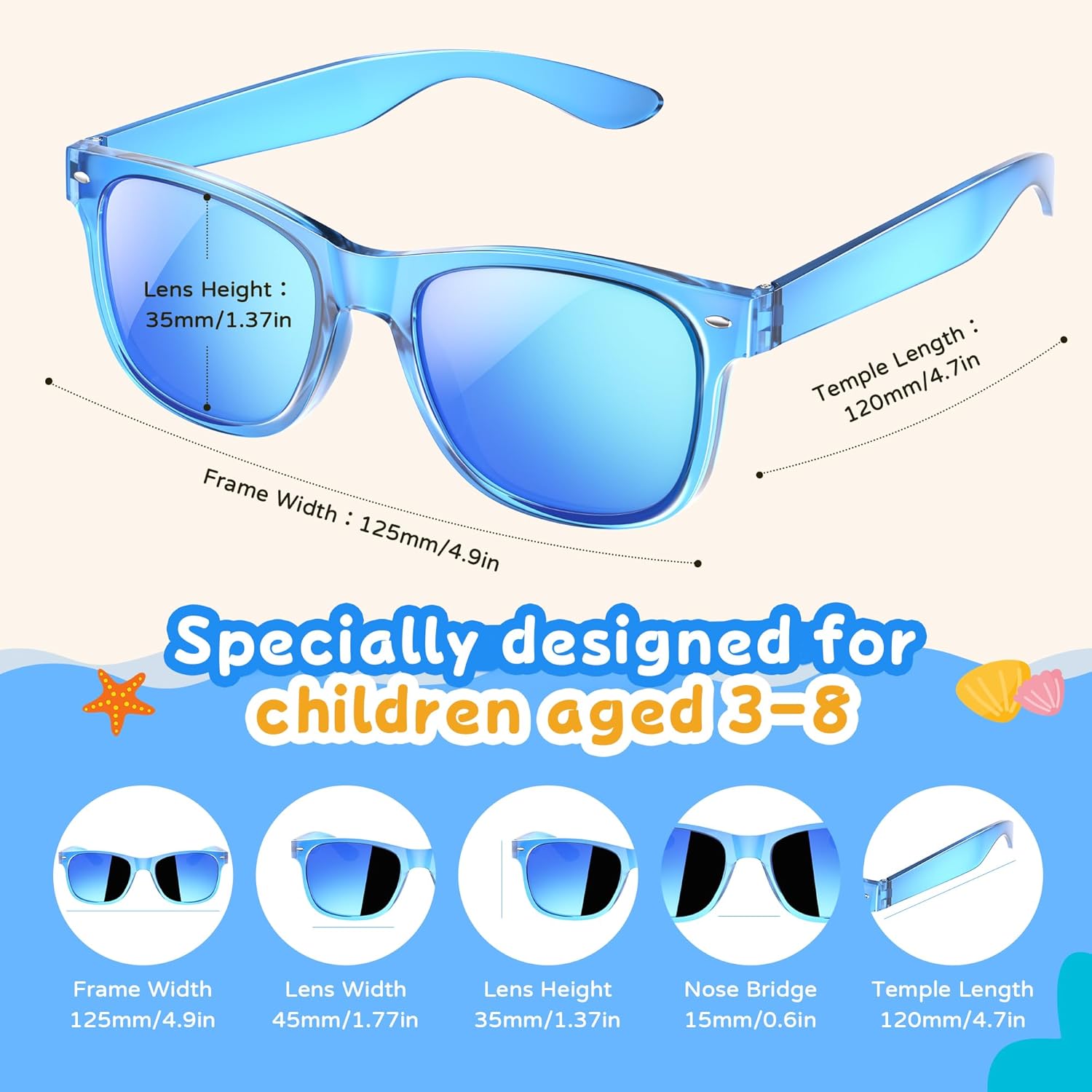 Thumbnail 5 de Vcarsian Kids Sunglasses Bulk Party Favors – 24 Packs, UV Protection, Ages 3–8