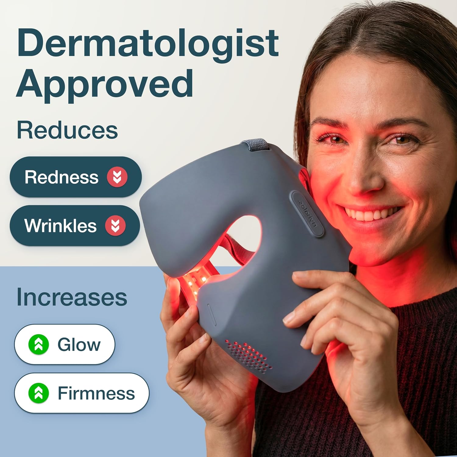 Detalle 1 de Myhalos red light therapy mask