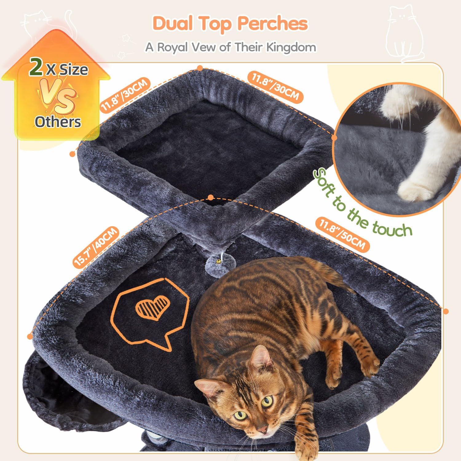 Thumbnail 6 de Taoqimiao Cat Tree 76.8in