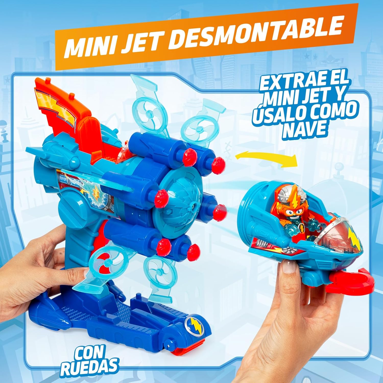 Thumbnail 6 de SUPERTHINGS KAZOOM Power Blaster Jet 6 proyectiles 🚀