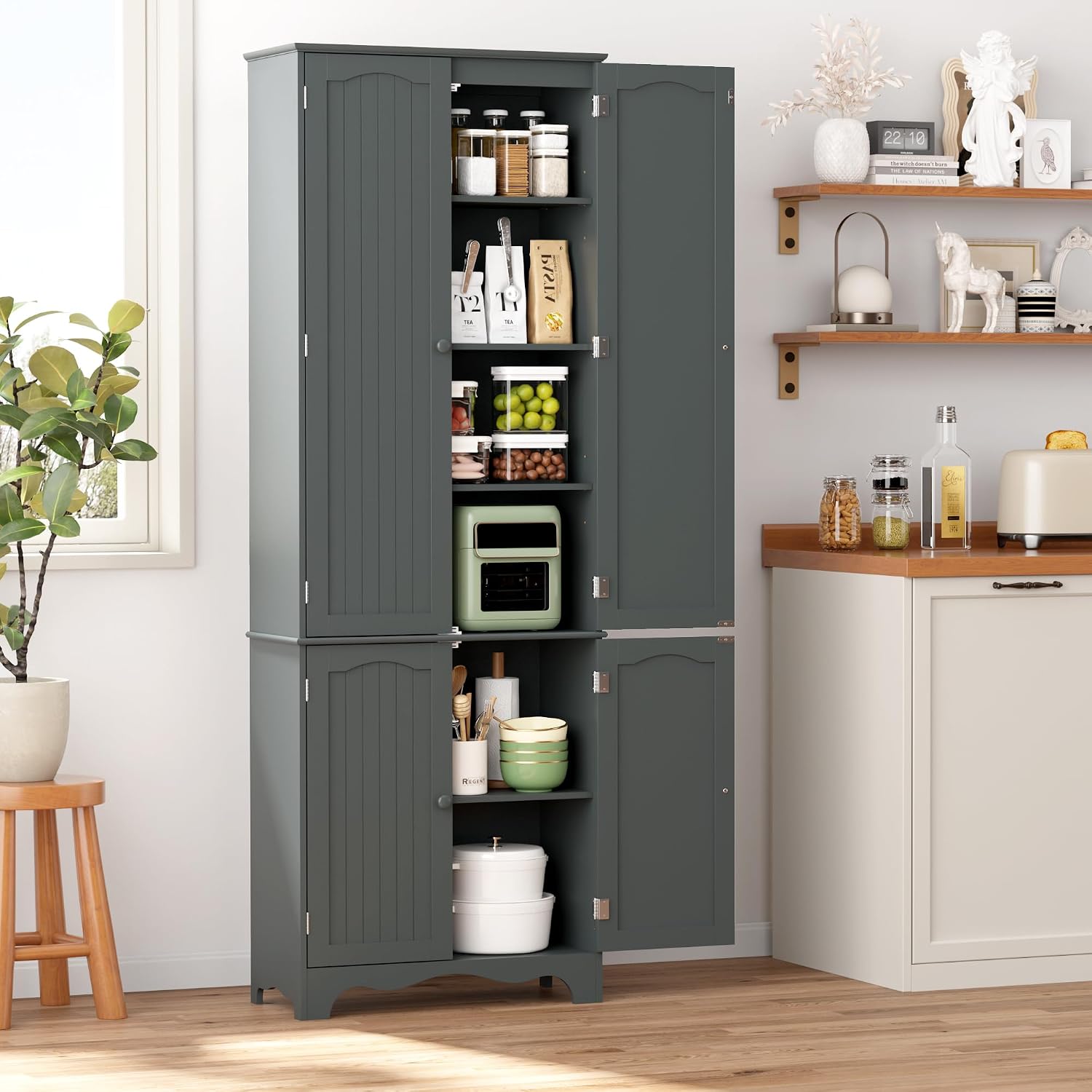 Detalle 2 de Yusong Kitchen Pantry Cabinet 72.05-inch