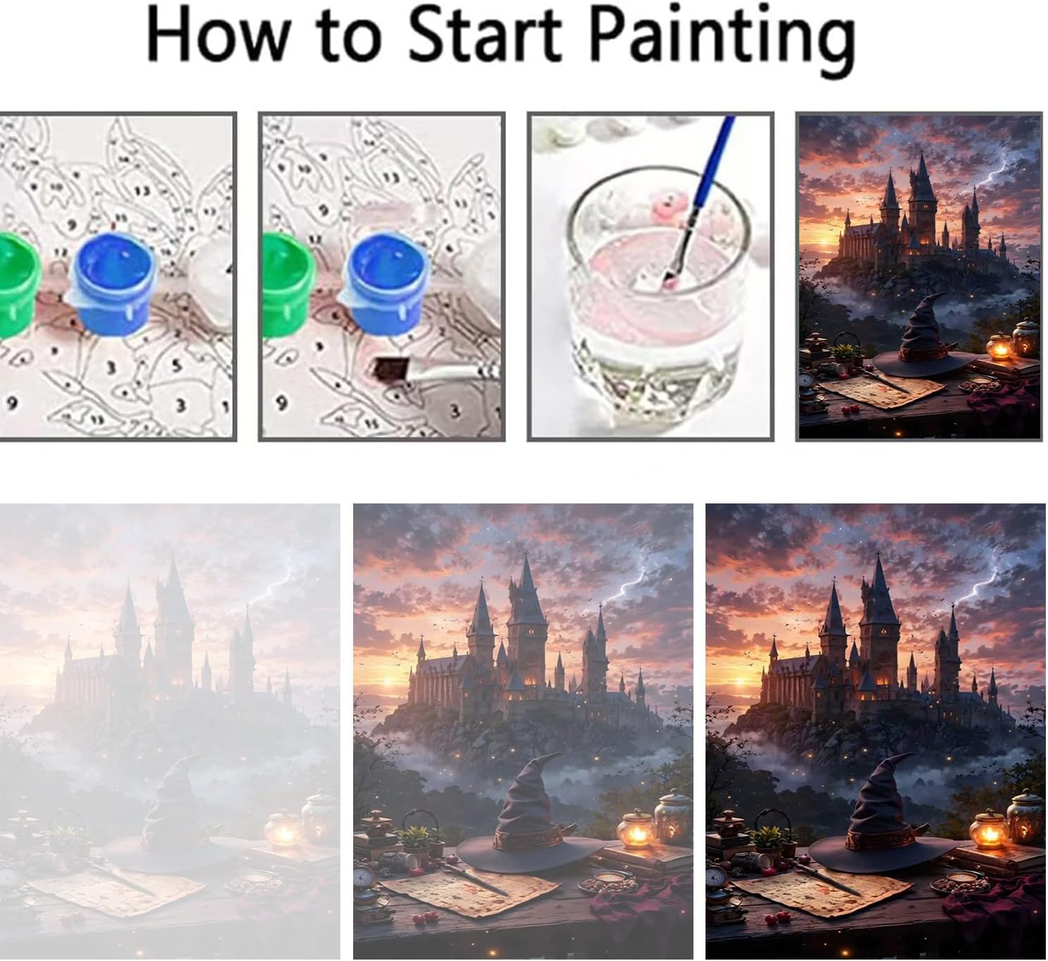 Thumbnail 6 de Lonmo Art Malen nach Zahlen für Erwachsene (16x20 Zoll) – DIY Paint-by-Numbers mit Acrylfarbe