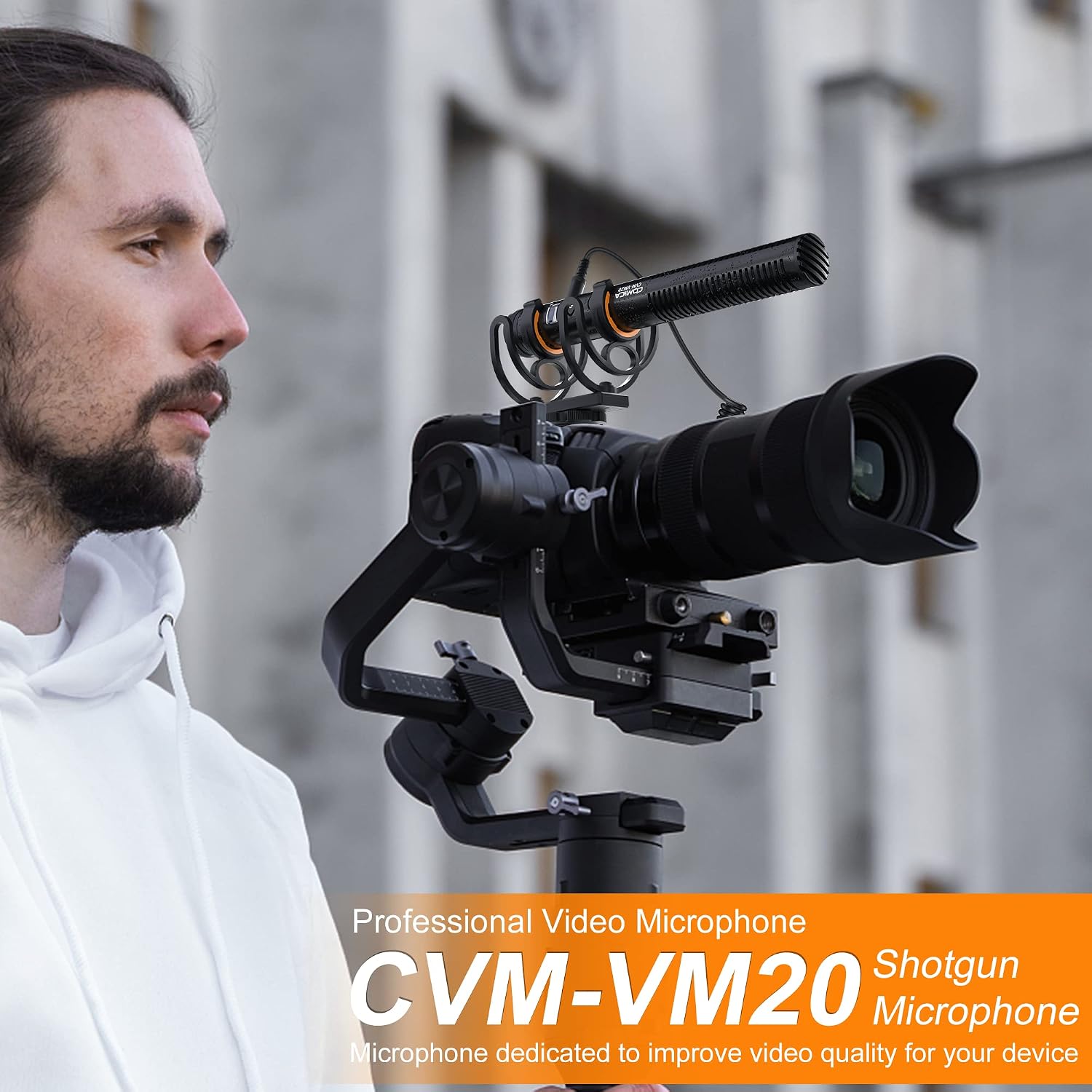 Thumbnail 5 de COMICA VM20 shotgun microphone with OLED display