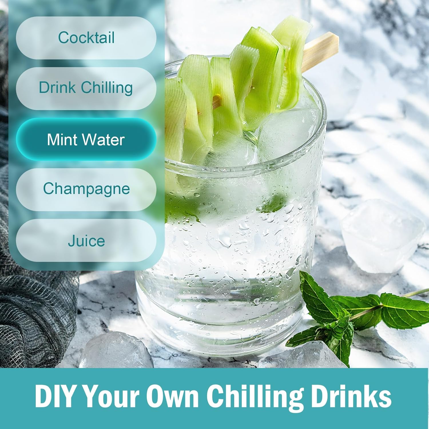 Thumbnail 5 de Ice Cube Trays 42-Cube Silicone 3-Pack