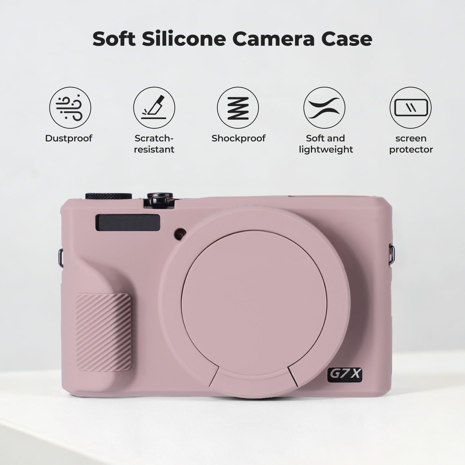 Detalle de K&F Concept Custodia silicone per Canon G7X3