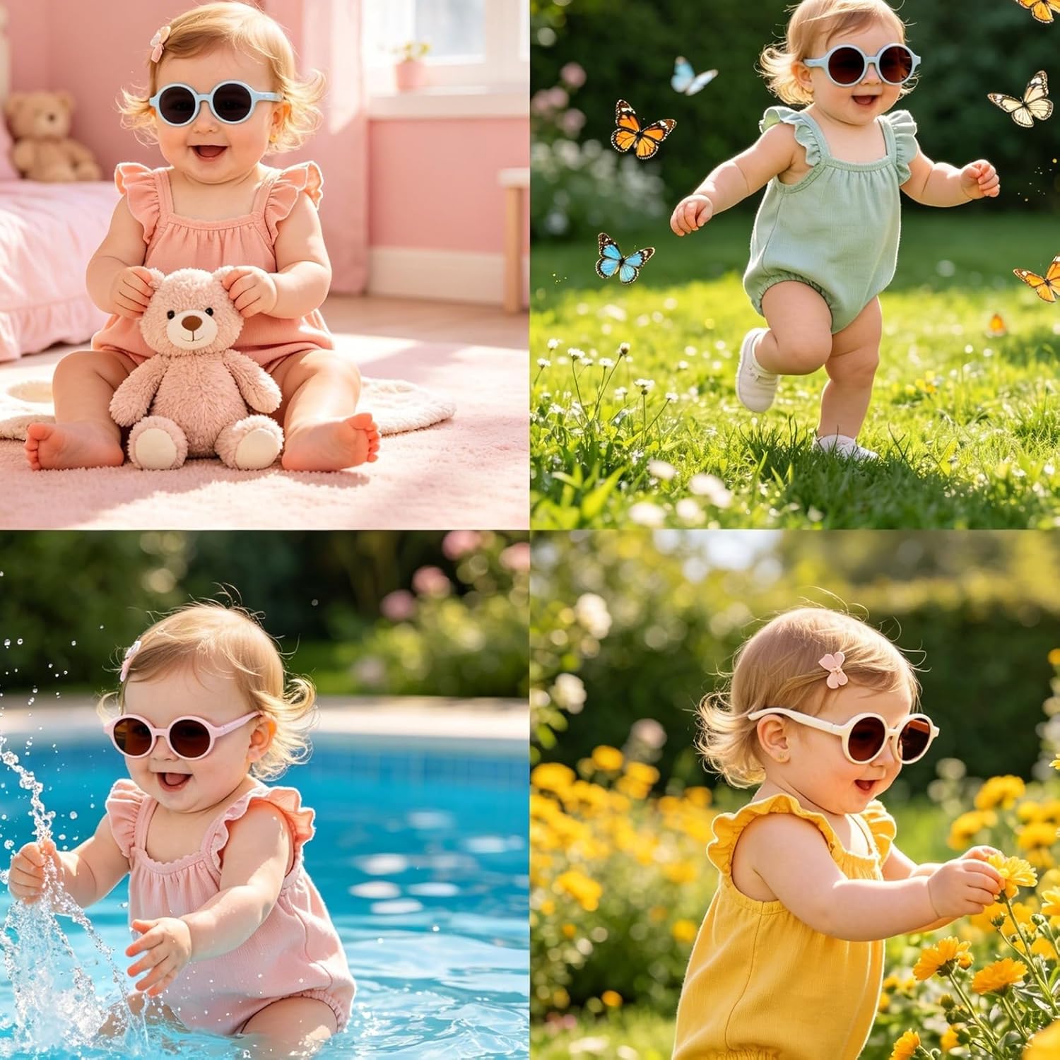 Thumbnail 2 de Baby Polarised Sunglasses (0–36 Months) with UV400 Protection Strap – D Lolylad