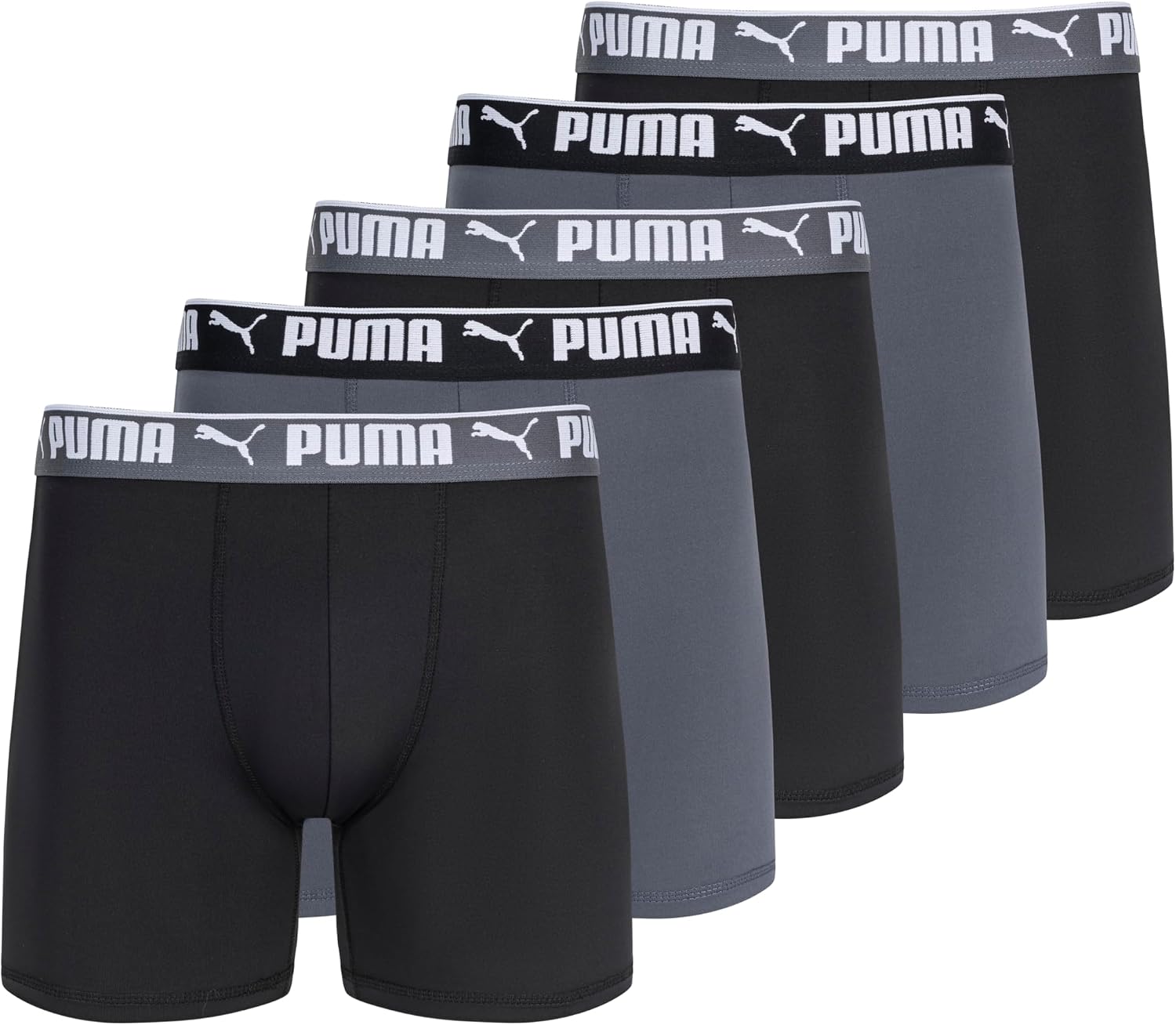 Detalle de Puma 5 Pack Performance Boxer Briefs - Boxeurs ajustés pour homme