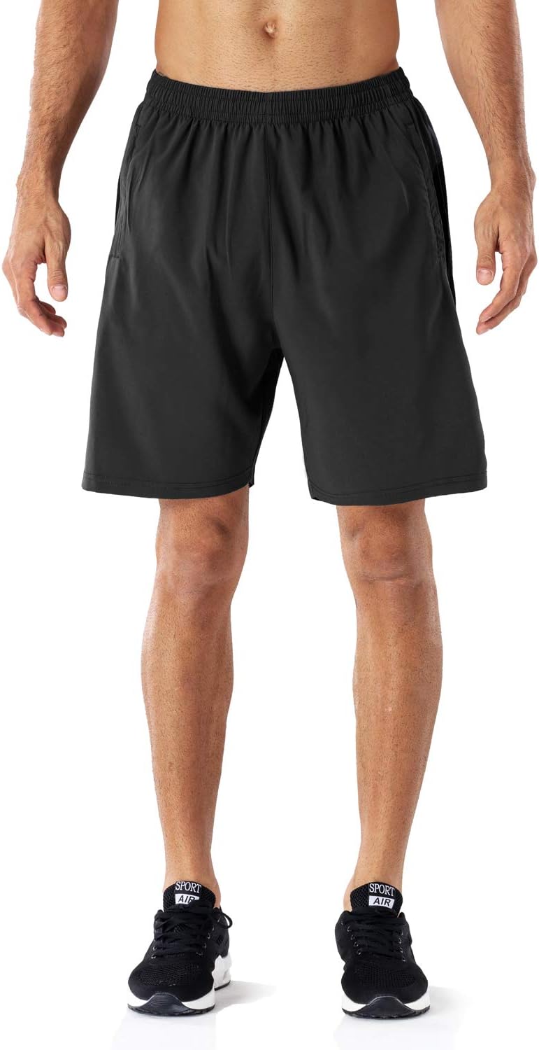 Thumbnail 1 de HMIYA Herren Sport Shorts mit Reißverschlusstaschen – schnell trocknend, Stretch & bequemer Bund